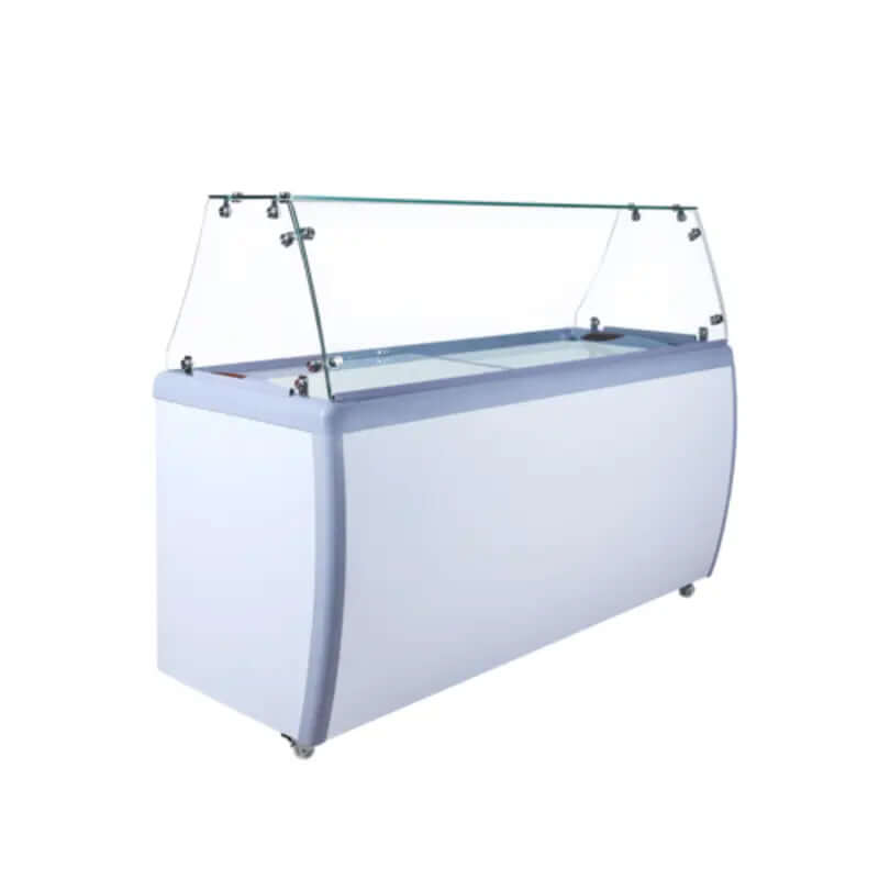 EFI FICD-71 Commercial ice cream dipping cabinet with glass cover for ice cream display