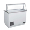 EFI FICDC-47 47" Commercial Ice Cream Dipping Display Freezer for showcasing ice cream flavors.