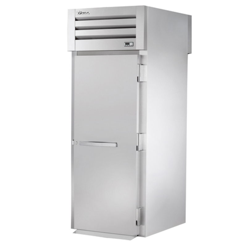 True Refrigeration STR1RRT-1S-1S-HC commercial roll-thru refrigerator for high-volume kitchens.