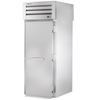 True Refrigeration STR1RRT89-1S-1S-HC roll-thru stainless steel refrigerator showing sleek exterior design.