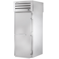 True Refrigeration STR1RRT89-1S-1S-HC roll-thru stainless steel refrigerator showing sleek exterior design.