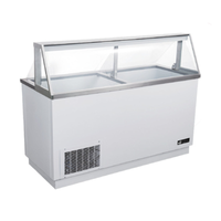 EFI FICDC-68 67.75-Inch Commercial Ice Cream Dipping Cabinet with Bottom Storage