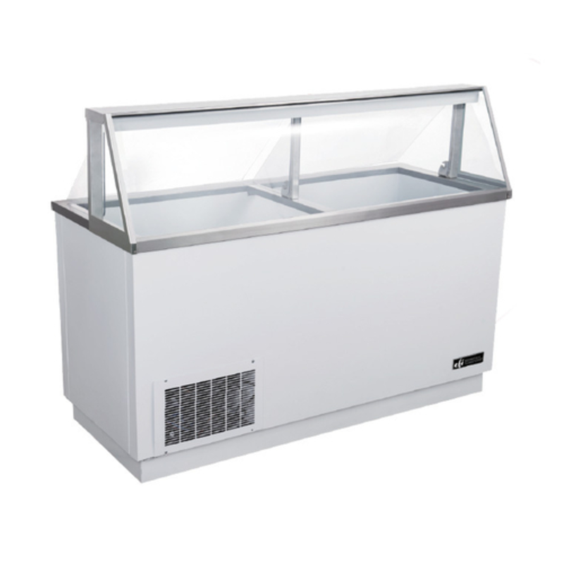 EFI FICDC-68 67.75-Inch Commercial Ice Cream Dipping Cabinet with Bottom Storage